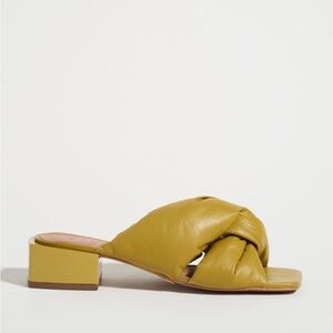 Vicenza Andie heeled slide sandal, olive